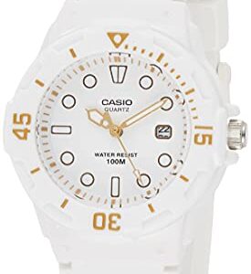 Casio Women's LRW200H-7E2VCF Dive Series Diver-Look White Watch