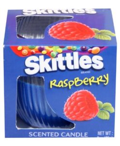 skittles boxed scented candles, raspberry