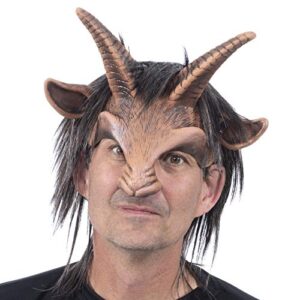 zagone goat boy mask, horns, nose, and hair, animal, male