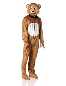 dress up america brown bear mascot for adults and kids, large 12-14 (34-38" waist, 50-57" height)