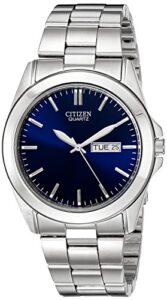 citizen men's classic quartz watch, stainless steel, silver-tone (model: bf0580-57l)