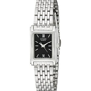 Citizen Quartz Womens Watch, Stainless Steel, Classic, Silver-Tone (Model: EJ5850-57E)