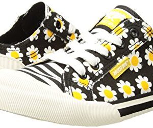 Rocket Dog womens Jazzin Sneaker, Daisy Black, 9 US