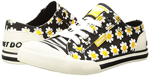 Rocket Dog womens Jazzin Sneaker, Daisy Black, 9 US