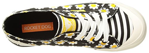 Rocket Dog womens Jazzin Sneaker, Daisy Black, 9 US