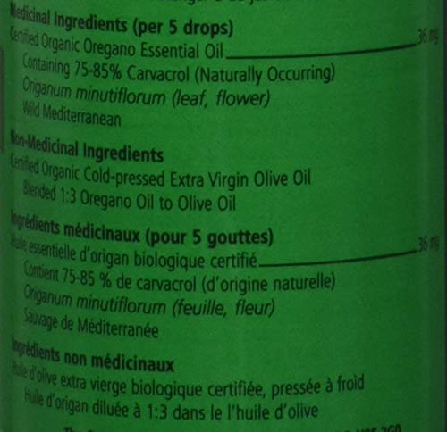 Oregano Oil - 1 Oz / 30ml, 100% Certified Organic