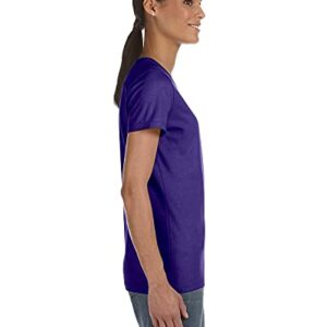 Fruit of the Loom Ladies' 5 oz., HD Cotton™ T-Shirt S PURPLE