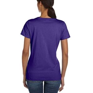 Fruit of the Loom Ladies' 5 oz., HD Cotton™ T-Shirt S PURPLE