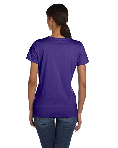 Fruit of the Loom Ladies' 5 oz., HD Cotton™ T-Shirt S PURPLE