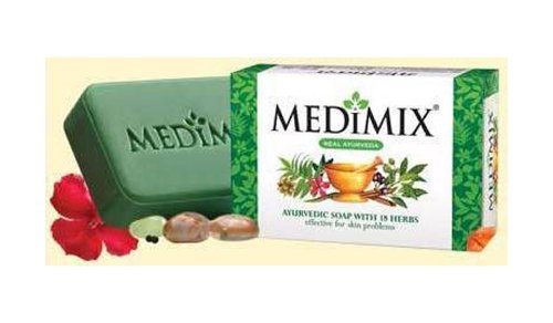 Medimix Ayurvedic Herbal Soap: clinical proven for treating acne, body odour and skin infections 125g by Medimix