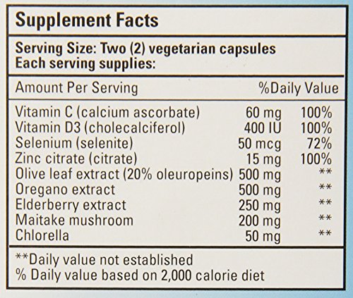 Bio Nutrition Immune Wellness Olive and Oregano Vegi-Caps, 60 Count