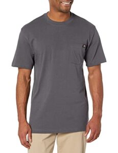 dickies mens short-sleeve pocket t-shirt fashion t shirts, charcoal, 4x-large us