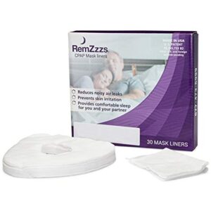 remzzzs full face cpap mask liners (k3-fl) - reduce noisy air leaks and painful blisters - cpap supplies and accessories - compatible with resmed respironics devilbiss