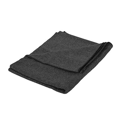 Stansport Wool Blend Camp Blankets - Gray (1243) 60" x 80"