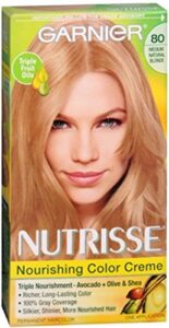 garnier nutrisse haircolor - 80 butternut (medium natural blonde) 1 each