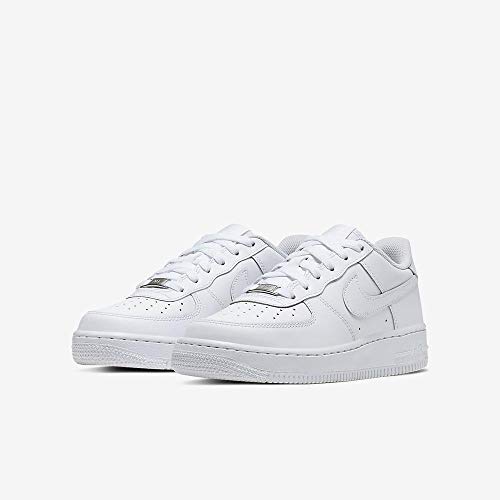 Nike Air Force 1, White/White, 6 US Unisex Little Kid