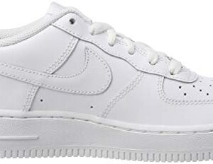 Nike Air Force 1, White/White, 6 US Unisex Little Kid