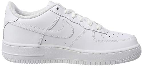 Nike Air Force 1, White/White, 6 US Unisex Little Kid