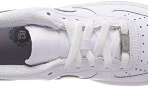 Nike Air Force 1, White/White, 6 US Unisex Little Kid