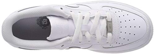 Nike Air Force 1, White/White, 6 US Unisex Little Kid