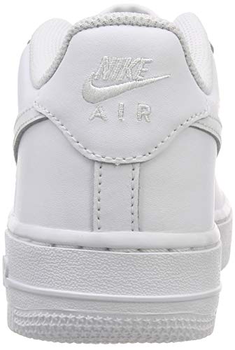 Nike Air Force 1, White/White, 6 US Unisex Little Kid