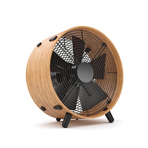 Stadler Form fan Otto, with eco-friendly bamboo ring, three speed levels, adorns home or office, 55 W