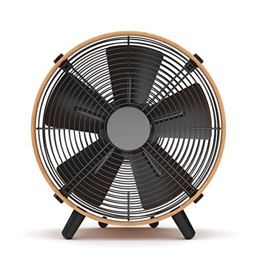 Stadler Form fan Otto, with eco-friendly bamboo ring, three speed levels, adorns home or office, 55 W