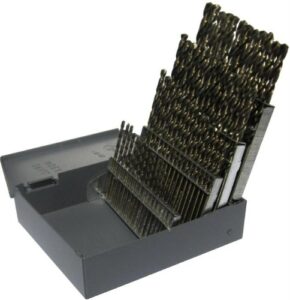 drill america 60 piece m42 cobalt screw machine (stub) drill bit set (wire sizes: #1 - #60), d/astco series