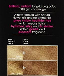 Garnier Olia Ammonia Free Permanent Hair Color, 100% Gray Coverage (Packaging May Vary), 7.0 Dark Blonde, Pack of 1