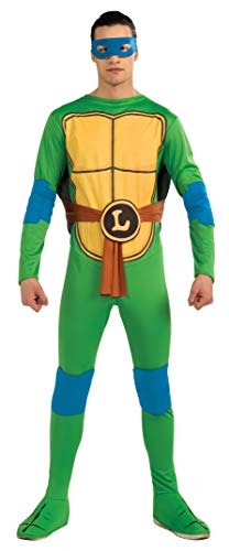 Nickelodeon Ninja Turtles Adult Leonardo and Accessories, Green, x-Large Costume