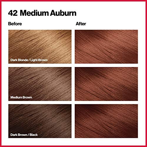 Revlon ColorSilk Hair Color, 42 Medium Auburn 1 ea (Pack of 6)