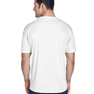 UltraClub Men's Cool & Dry Sport Performance Interlock T-Shirt 5XL WHITE