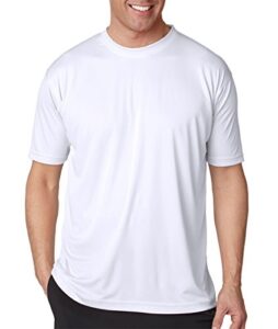 ultraclub men's cool & dry sport performance interlock t-shirt 5xl white