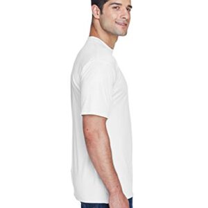 UltraClub Men's Cool & Dry Sport Performance Interlock T-Shirt 5XL WHITE