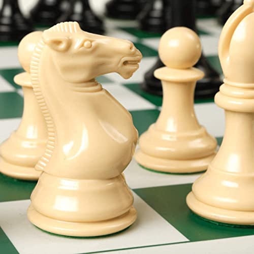 Best Chess Set Ever 4X Classic, Tournament Chess Set with 20 in x 20 in Foldable Silicone Board and Weighted Staunton Pieces, Packs and Travels Easy, Classic XL Super Heavyweight Edition