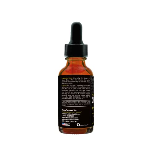 Absonutrix Oil of Oregano 43 mg, 540 Servings, 2 Oz Bottle, High Bioavailability, 85% Carvacrol oil, Quick Absorption, Potent Ingredients, Cruelty-Free, Third-Party Tested, Non-GMO, Made in USA