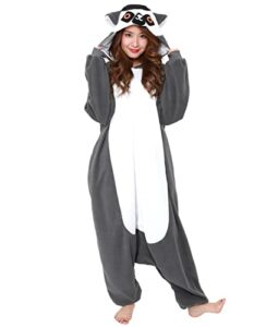 sazac lemur kigurumi - onesie jumpsuit halloween costume (adults)