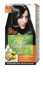 24ml+16gm-garnier color naturals cream nourishing hair colour natural black # 1
