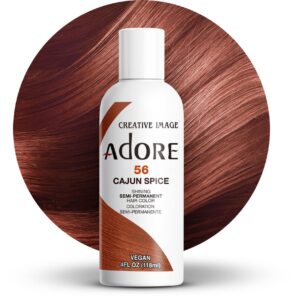 Adore Semi Permanent Hair Color - Vegan and Cruelty-Free Hair Dye - 4 Fl Oz - 056 Cajun Spice (Pack of 1)