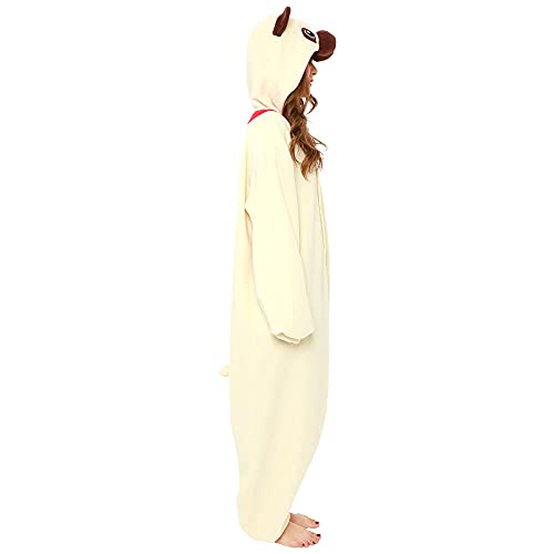 SAZAC Pug Dog Kigurumi - Onesie Jumpsuit Halloween Costume