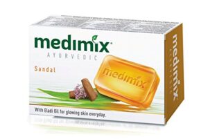 medimix herbal ayurvedic soap with 18 herbs healthy skin 75g. /(3pcs. with sandal and eladi oils) by medimix