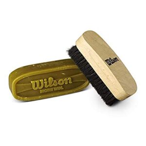 wilson football prep kit - wax bar and brush