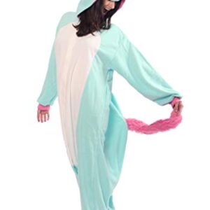 SAZAC Blue Unicorn Kigurumi - Onesie Jumpsuit Halloween Costume (Adults)