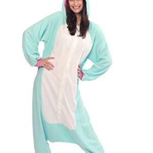 SAZAC Blue Unicorn Kigurumi - Onesie Jumpsuit Halloween Costume (Adults)