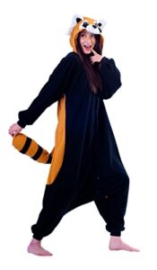 sazac red panda kigurumi - onesie jumpsuit halloween costume