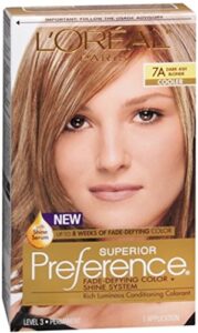 l'oreal superior preference - 7a dark ash blonde (cooler) 1 each (pack of 3)