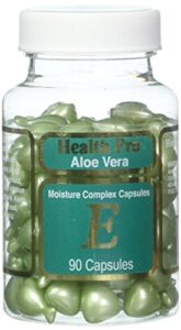 health pro - aloe vera - moisture complex capsules e - facial oil - 1 container (90 capsules)