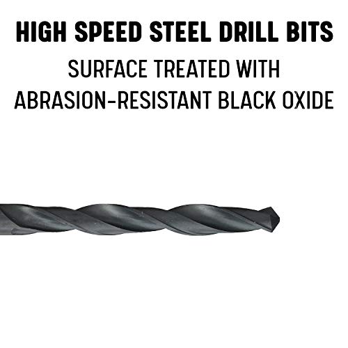 Drill America - DWDN3/32P12 3/32" High Speed Steel Black Oxide Drill Bit (Pack of 12), DWDN Series