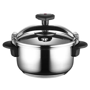 magefesa star quick easy to use pressure cooker, 18/10 stainless steel, suitable for induction. thermodiffusion bottom, 3 security systems (4 quart)