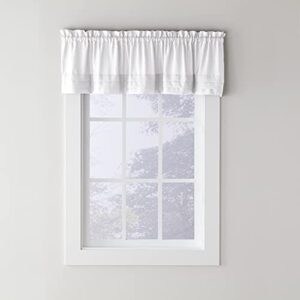 skl home by saturday knight ltd. holden valance, white, 58 inches x 13 inches
